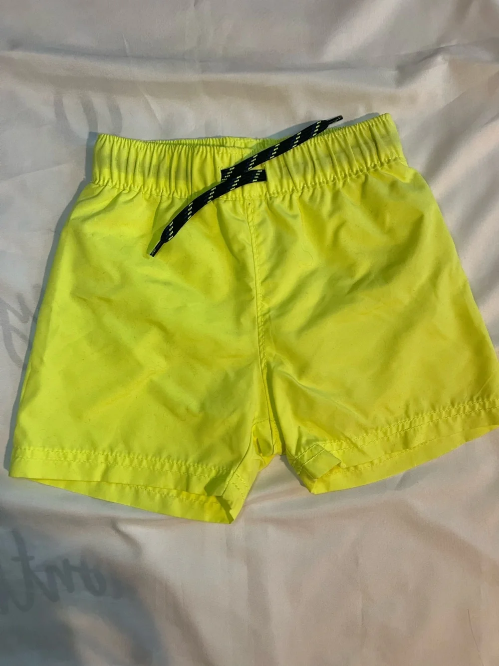 Set of Three Old Navy Swim Shorts in Neons & Alligator Print in Size 18-24 Month